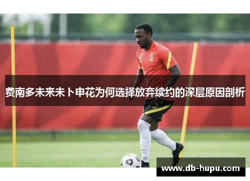 费南多未来未卜申花为何选择放弃续约的深层原因剖析