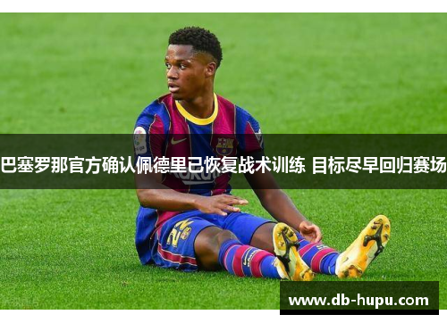 巴塞罗那官方确认佩德里已恢复战术训练 目标尽早回归赛场
